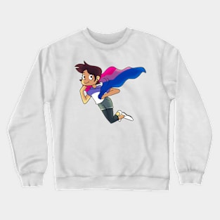 luz bi flag Crewneck Sweatshirt